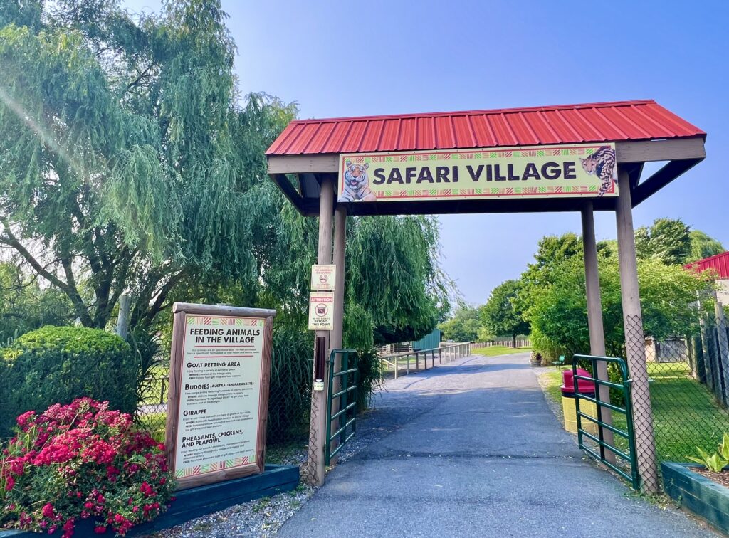 Virginia Safari Park Village Entrance