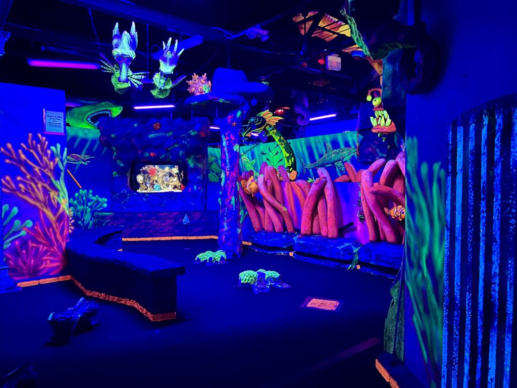 Arnold's Family Fun Center - Black Light Mini Golf