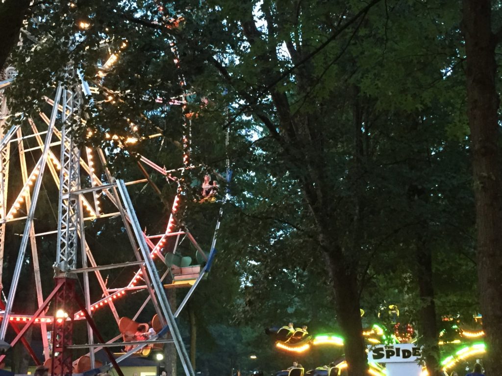 Ferris Wheel and Spider at Idlewild Amusement Park