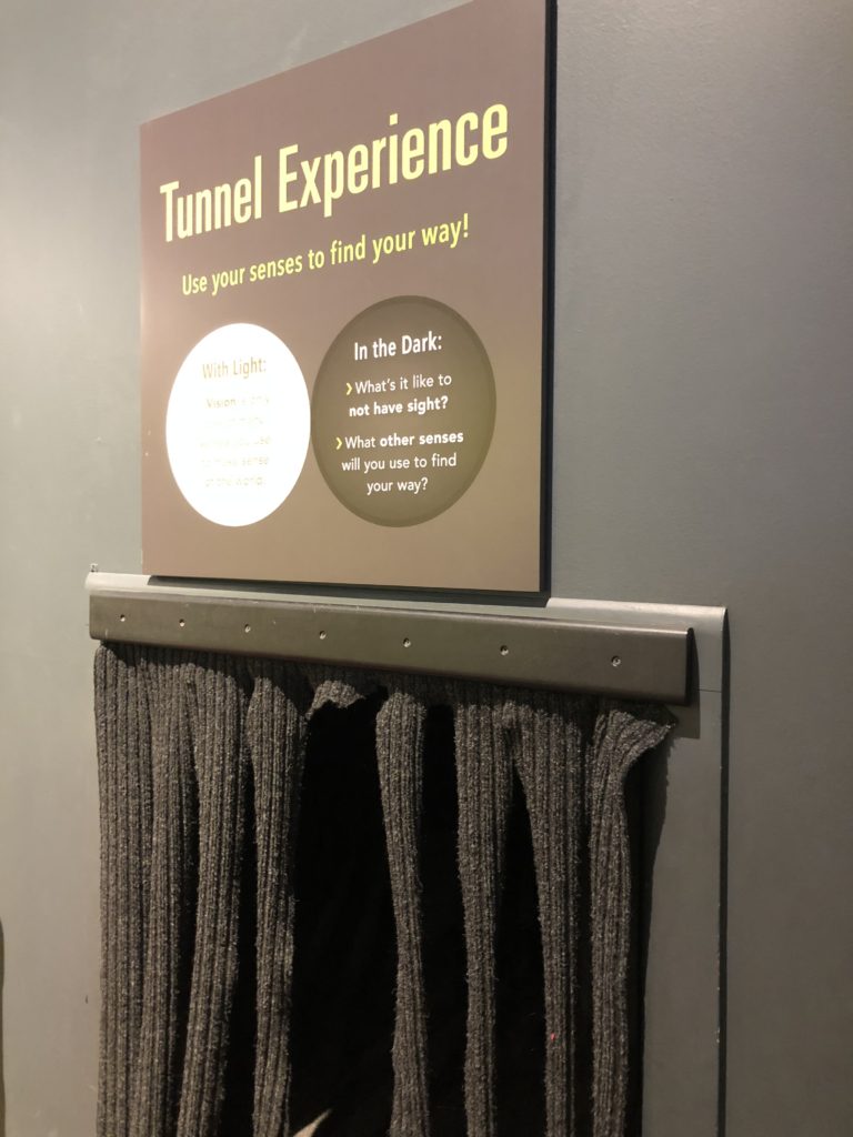 Tunnel Experience at Da Vinci Science Center