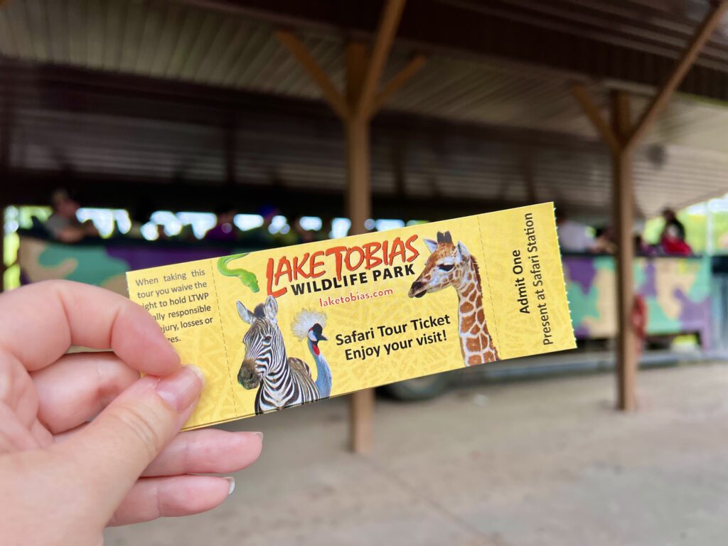 Lake Tobias Safari Ticket