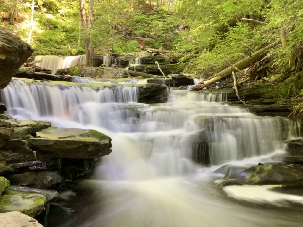 Ricketts Glen State Park Waterfall in PA