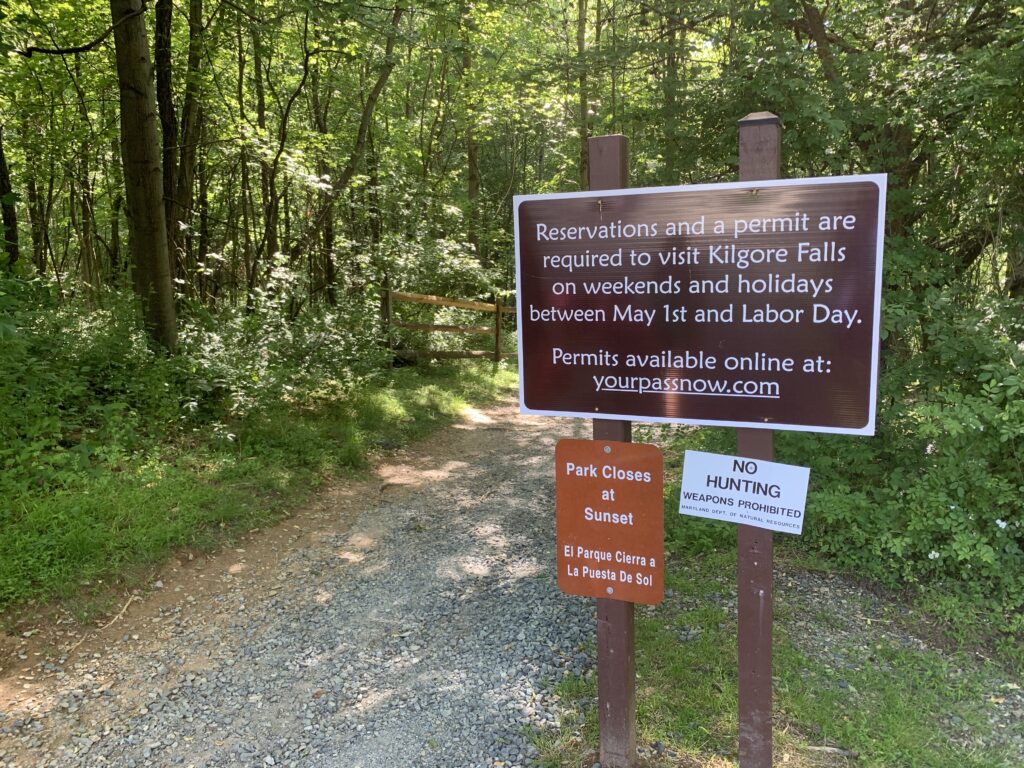 Kilgore Falls Trail Head