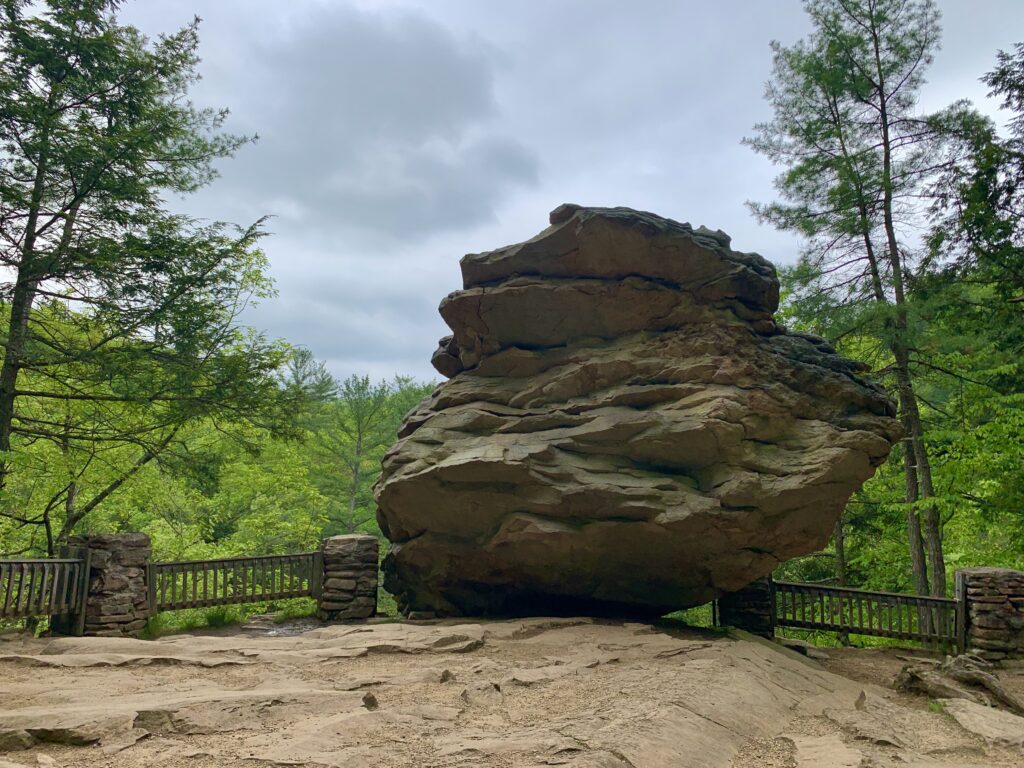 Balanced Rock at Trough Creek State Park