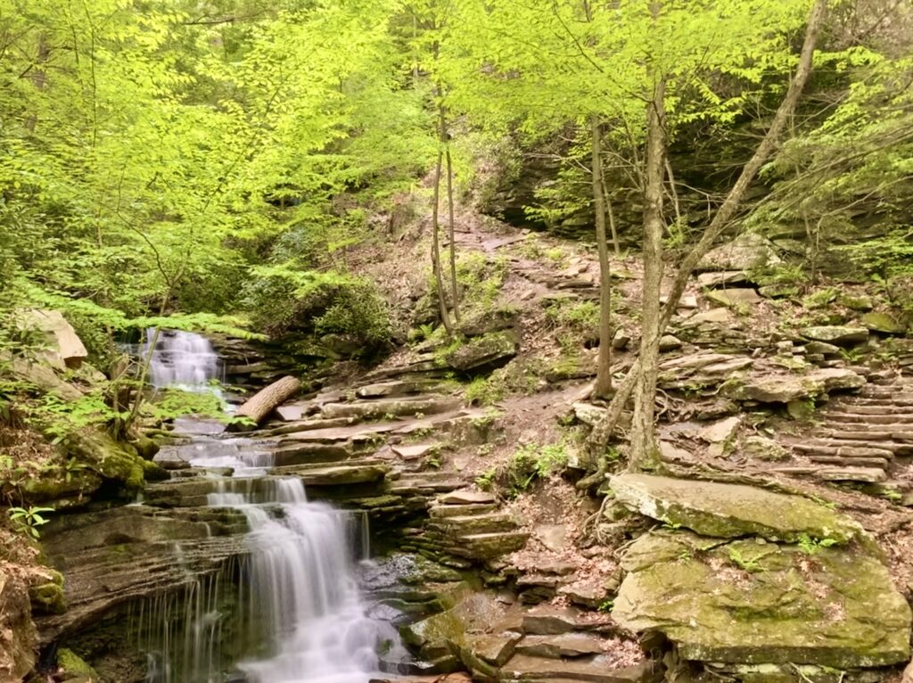 Rainbow Falls at Trough Creek State Park