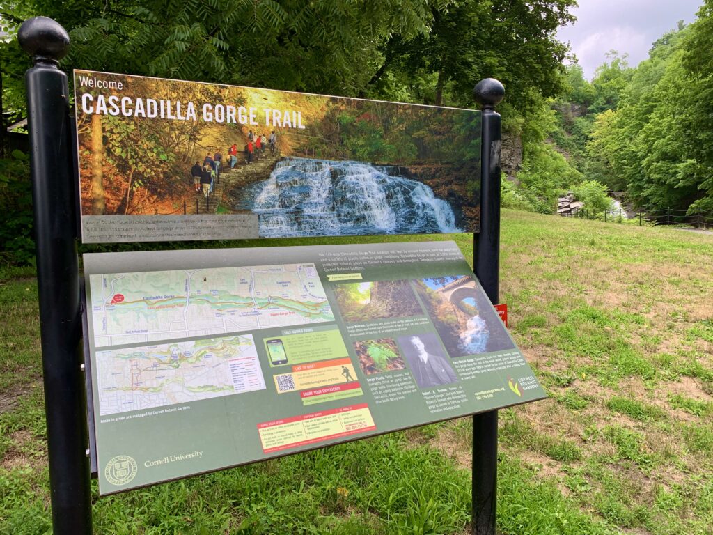 Cascadilla Gorge Trail Sign