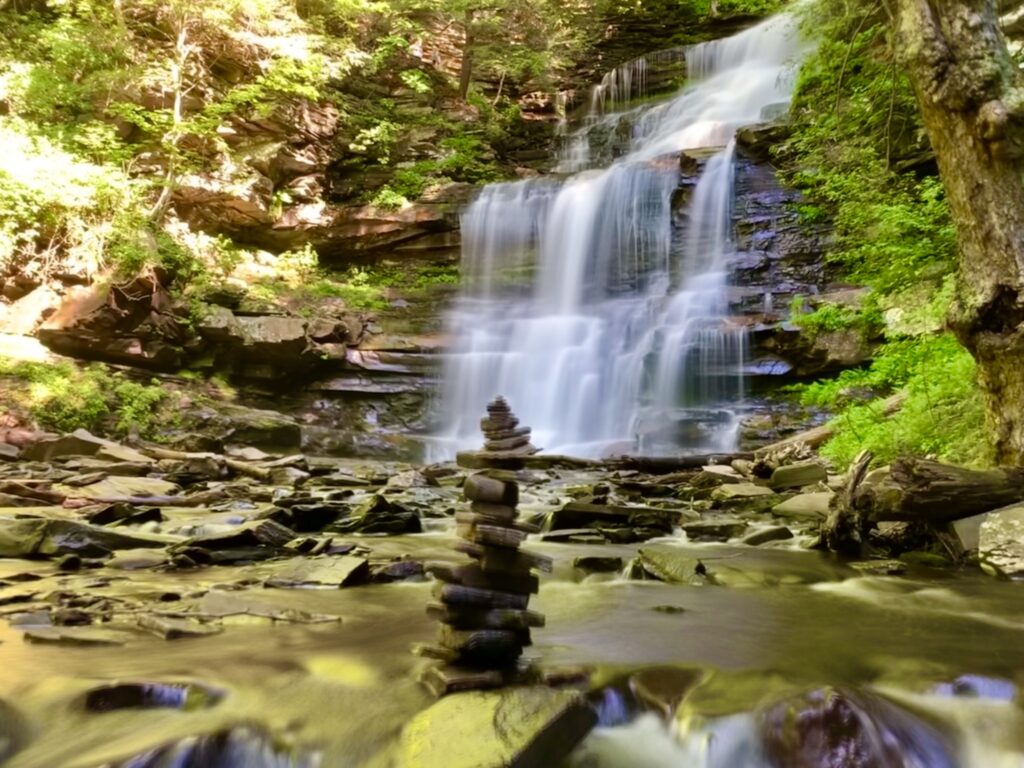 Ricketts Glen Waterfall in PA