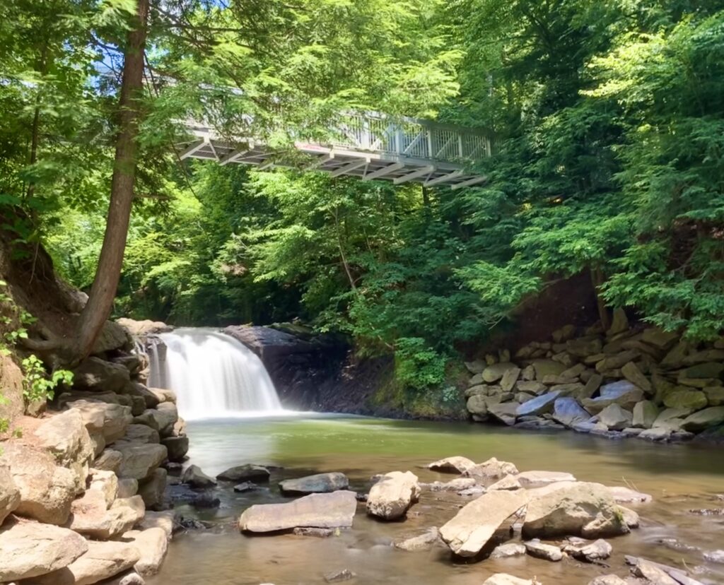 Sweet Arrow Lake Waterfall in PA