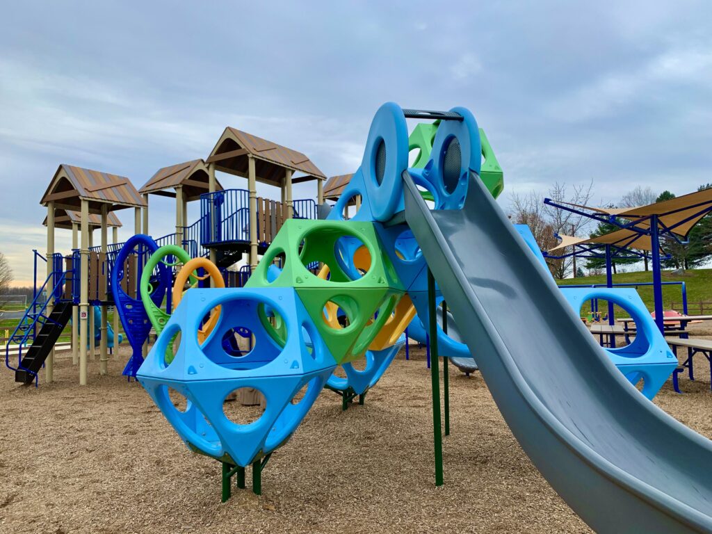 Unique Climbing Structure at Adams Ricci Park