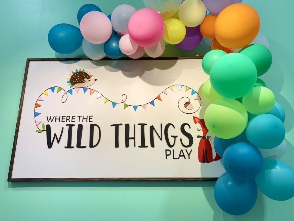 Where The Wild Things Play Entrance Sign