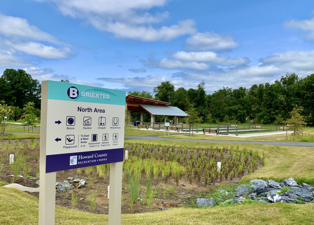 Blandair Park North Area Sign