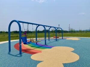 Sophie and Madigan Playground Swings