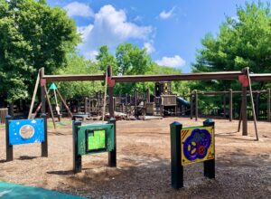 Rockfield Park Playground Swings