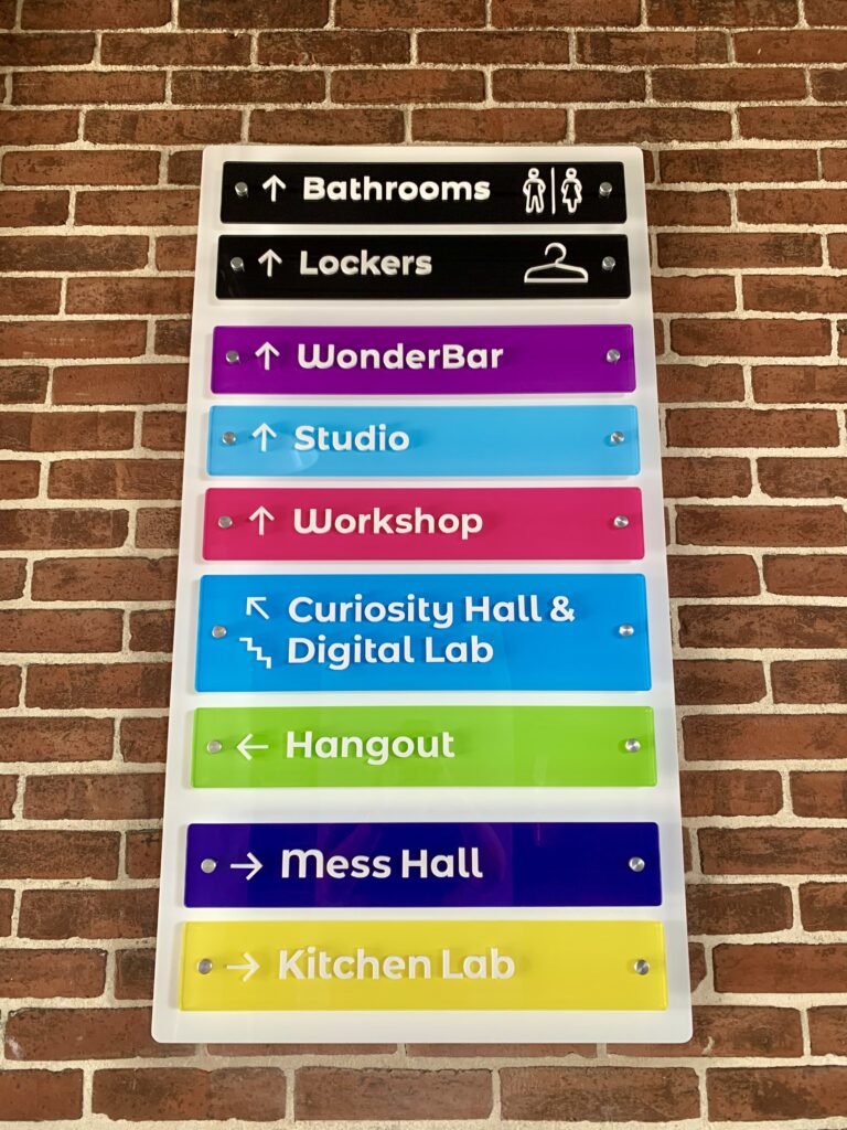 Keystone Kidspace Direction Sign