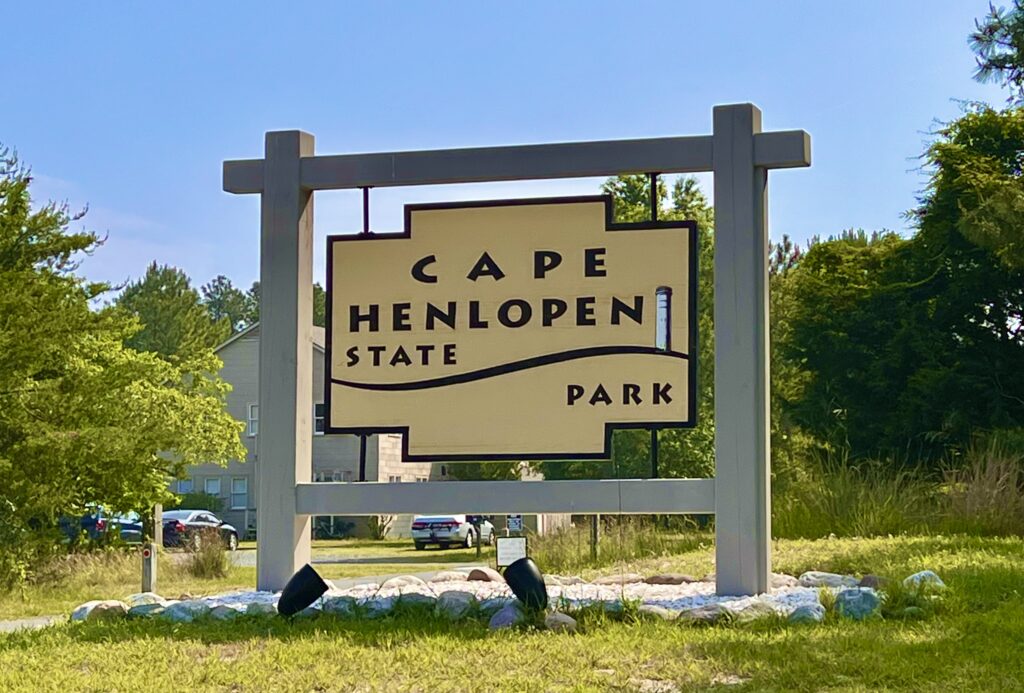 Cape Henlopen Entrance Sign
