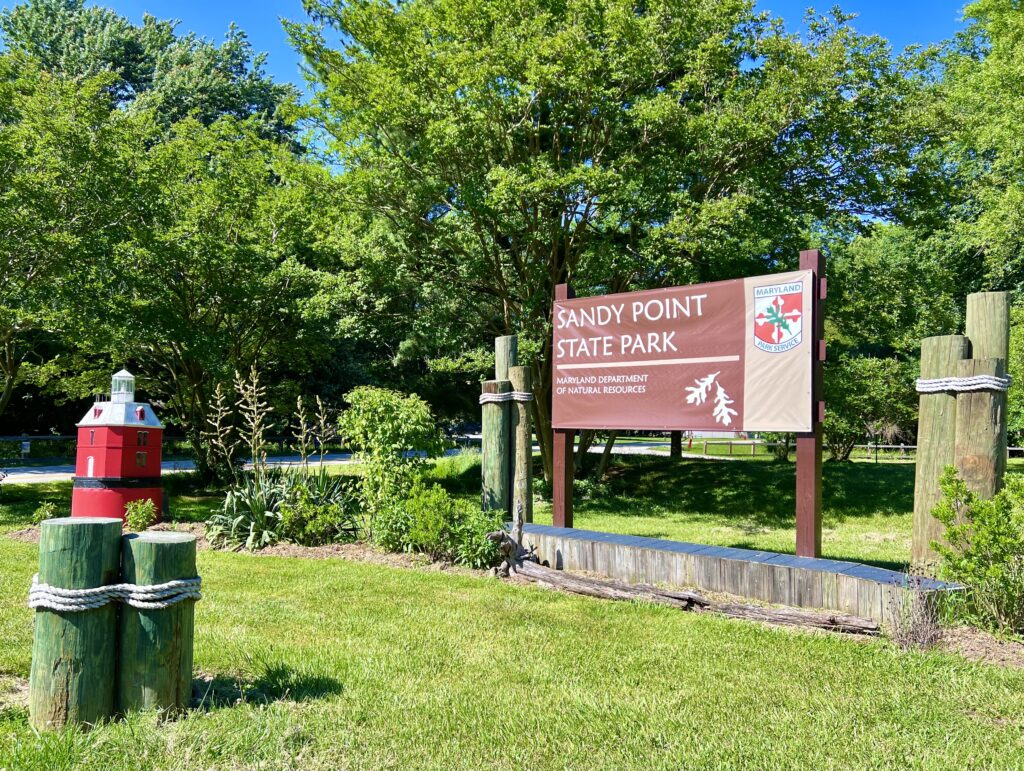 Sandy Point State Park Sign