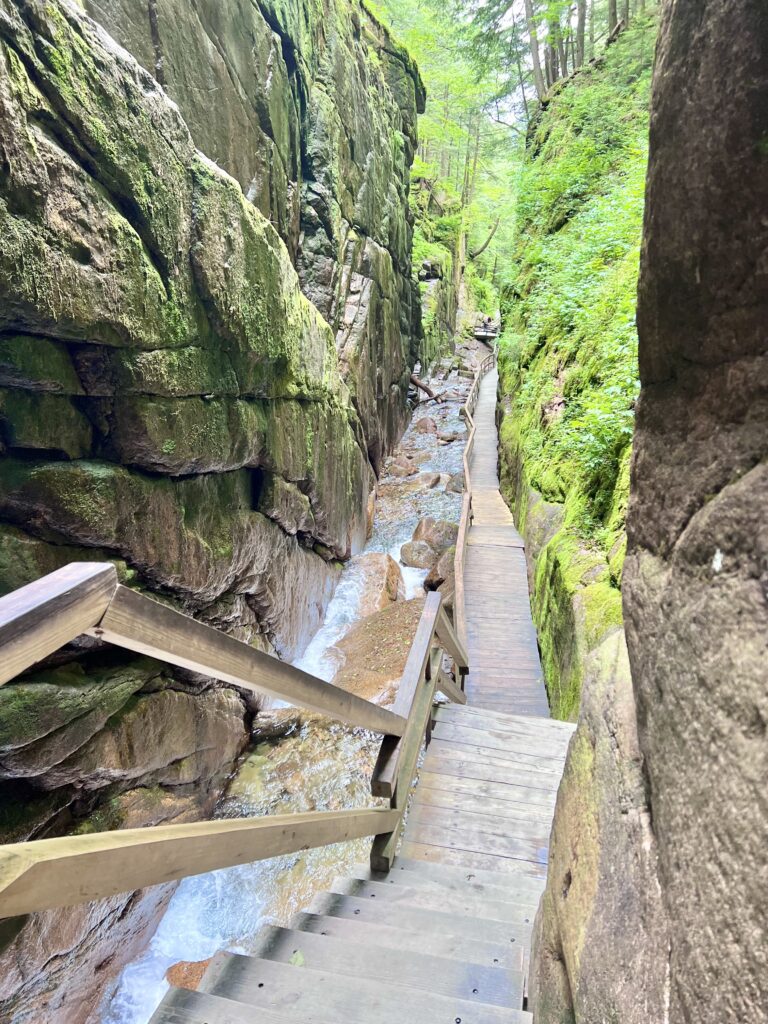 The Flume Gorge Steps