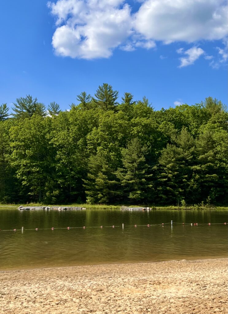 Whipple Dam State Park Beach