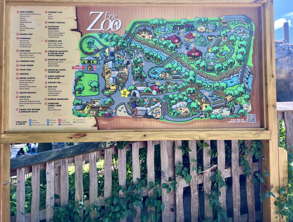 Erie Zoo Map