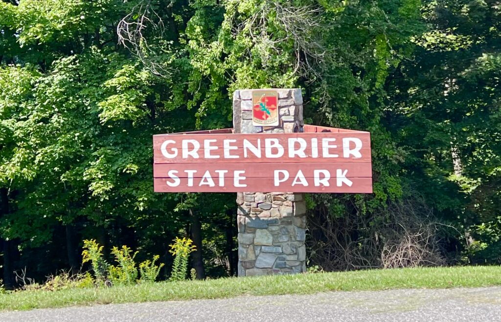 Greenbrier State Park Sign
