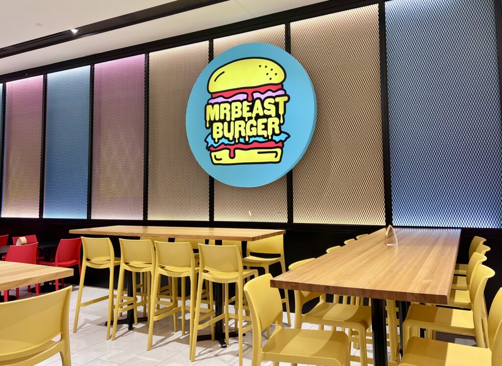 Mr Beast Burger Seating