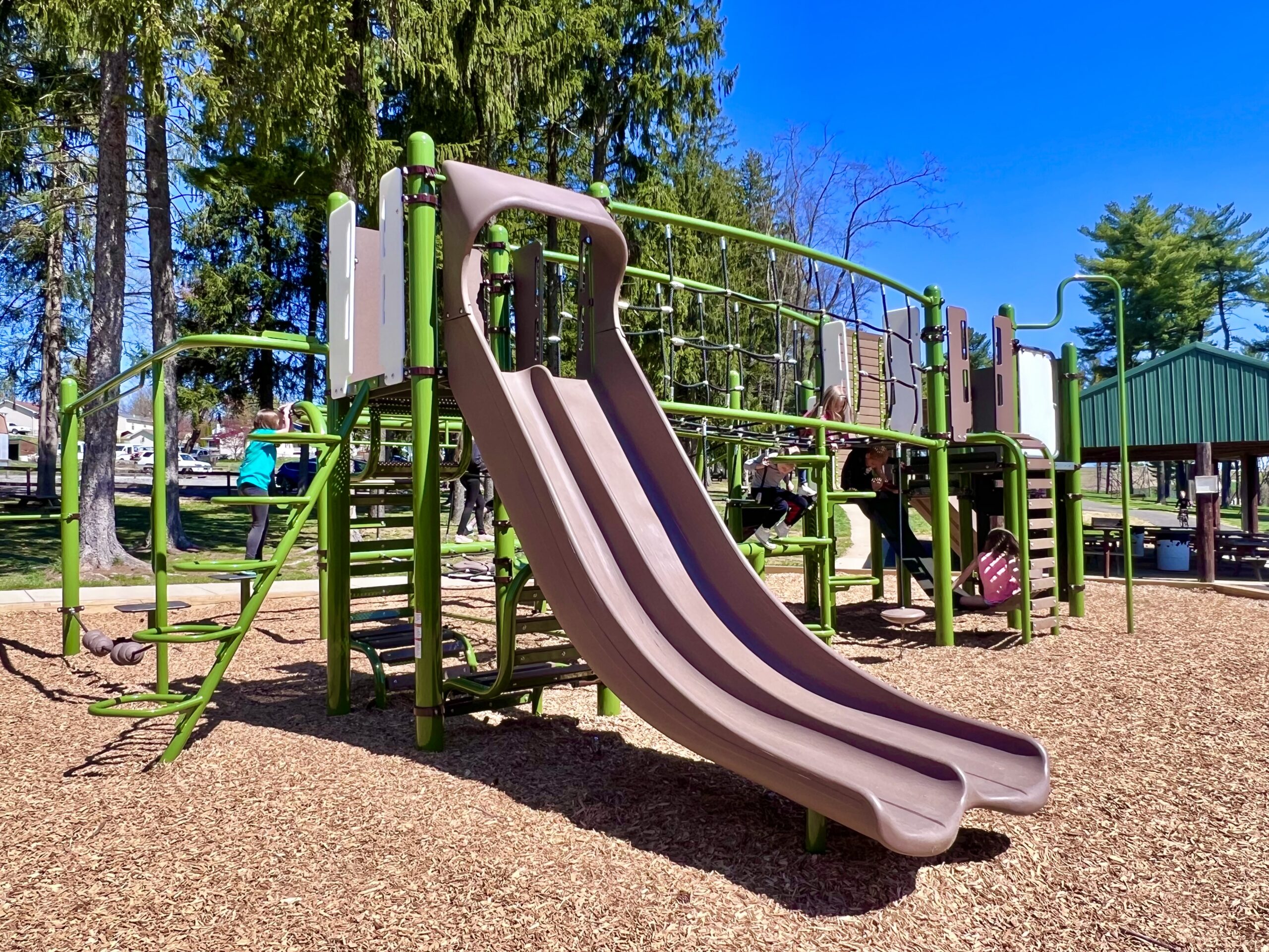 Christmas Tree Park Slide - Been There Done That with Kids