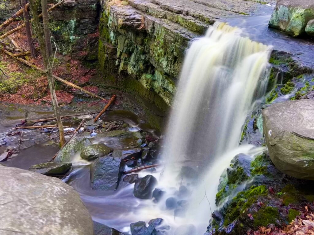 Ringing Rocks County Park Waterfall