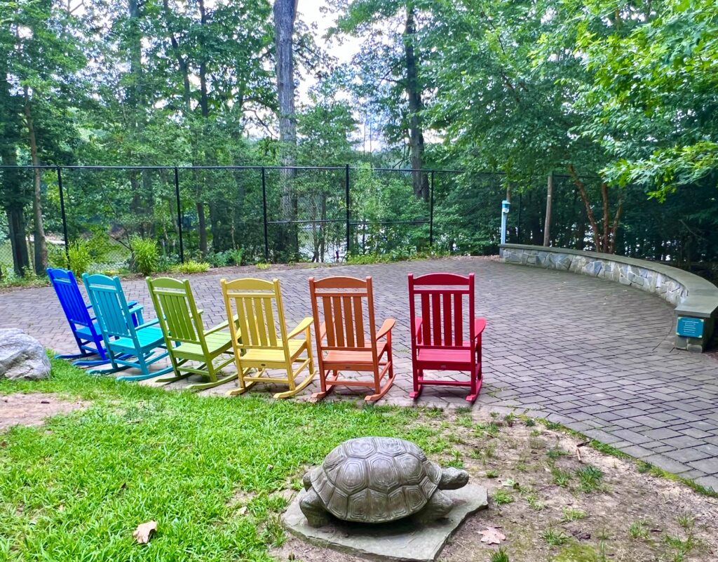 Annmarie Sculpture Garden Rainbow Chairs