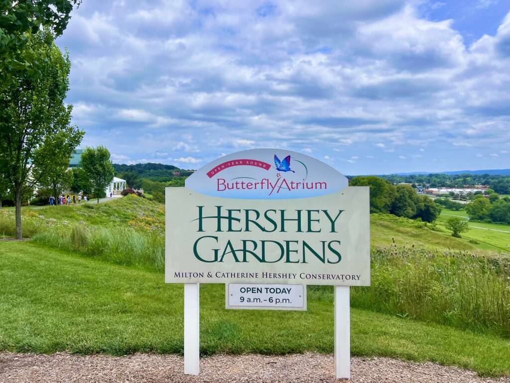 Hershey Gardens Sign
