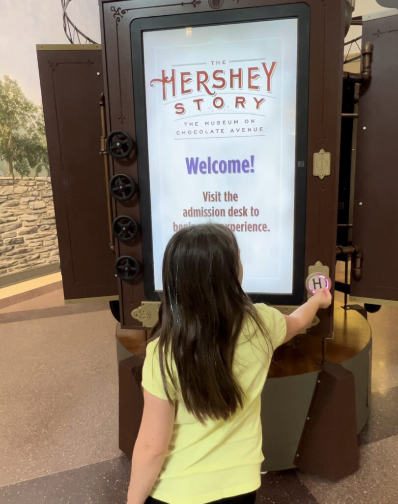 Hershey Story Interactive Screen