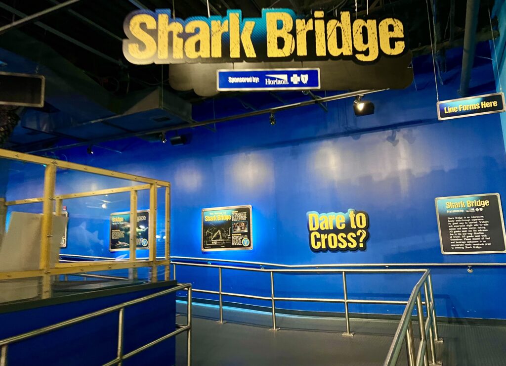 Adventure Aquarium Shark Bridge Sign