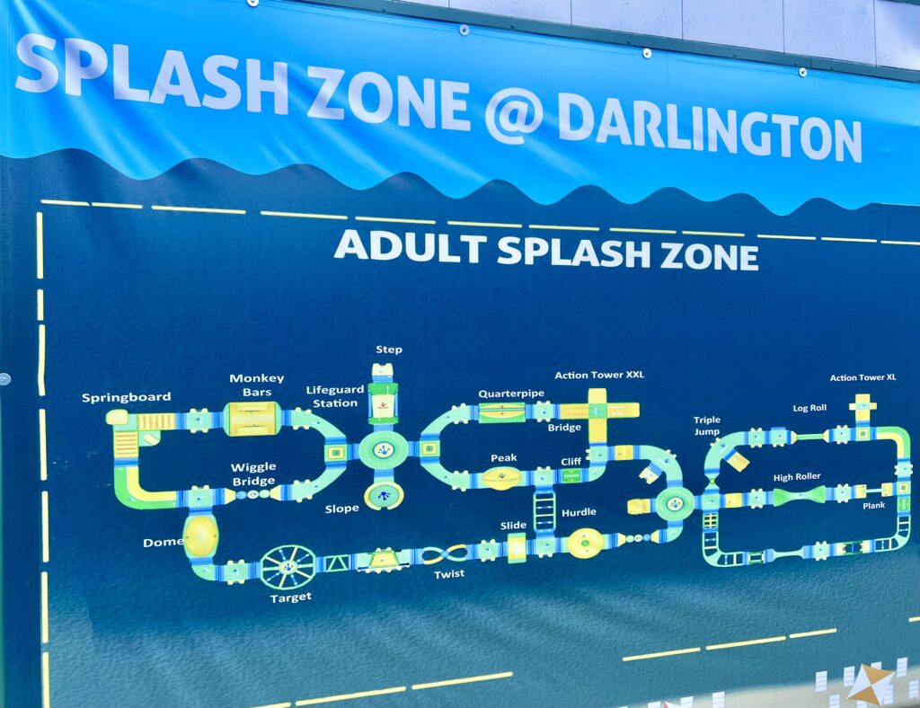 Darlington County Park Splash Zone Sign