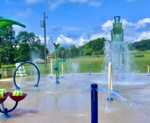 Muddy Run Splash Pad Side View