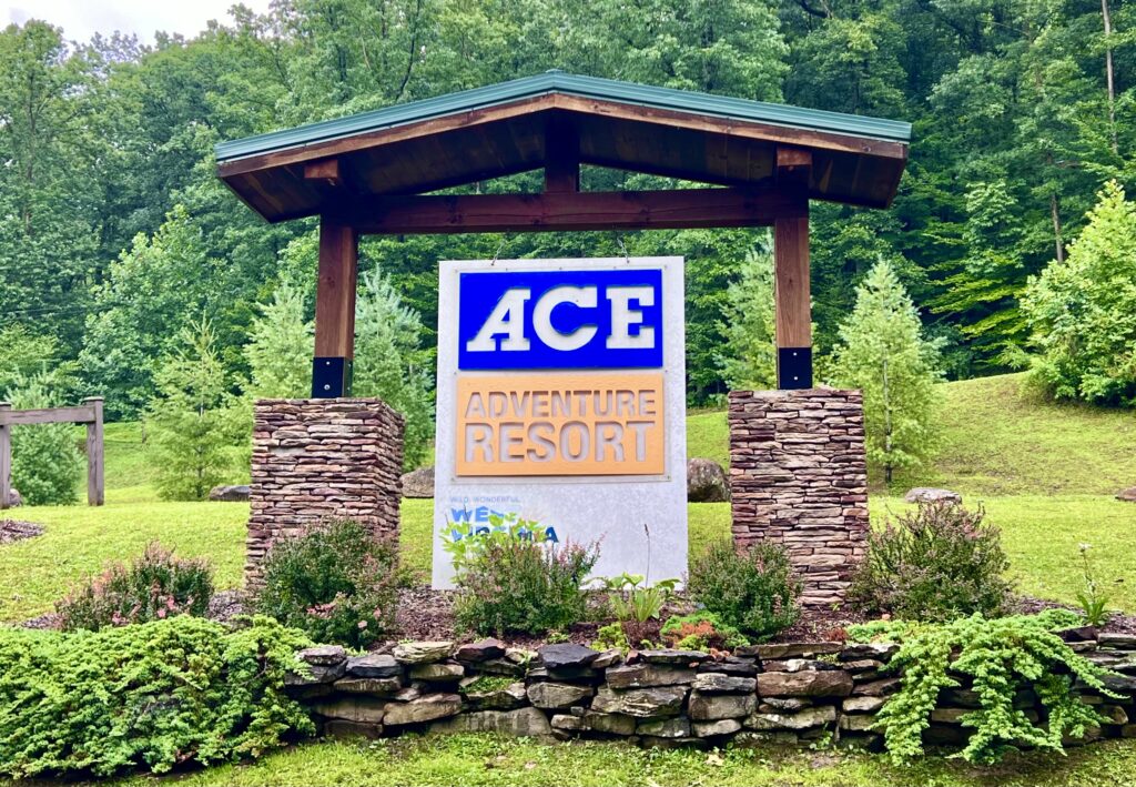 ACE Adventure Resort Sign