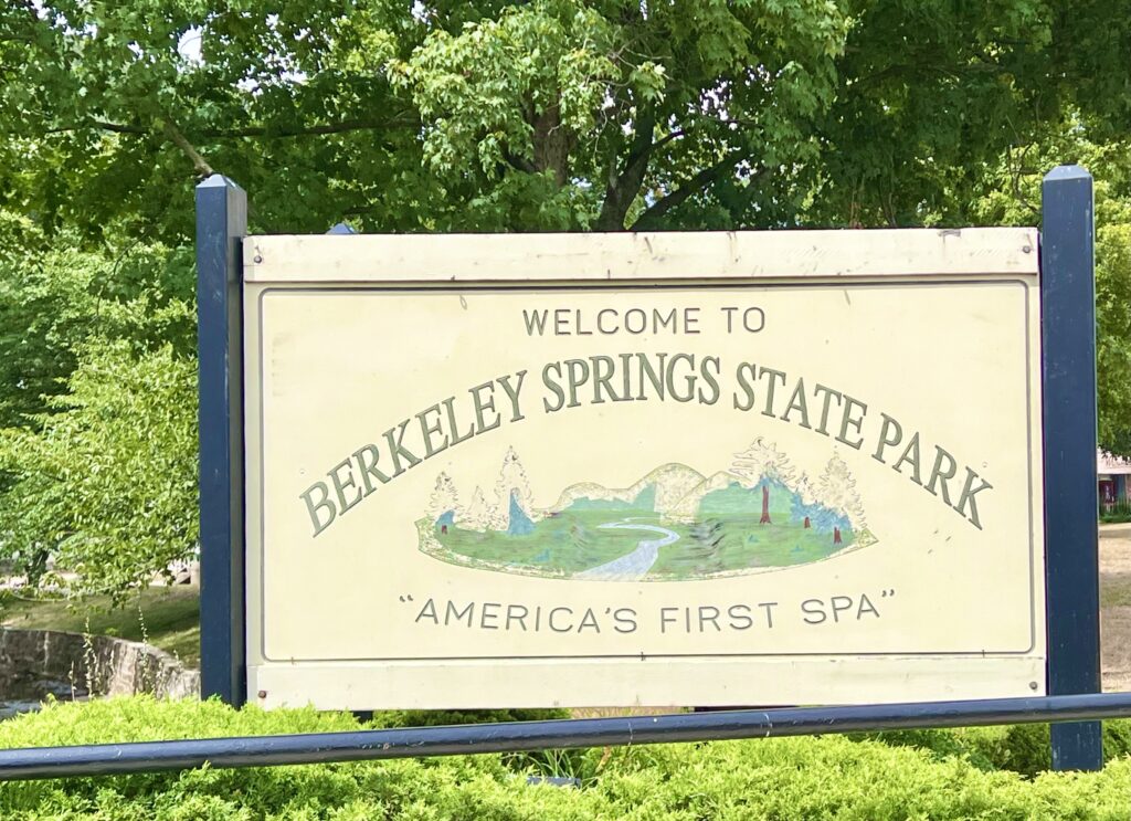 Berkley Springs State Park Sign