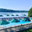 High Peaks Outdoor Pool by Lake