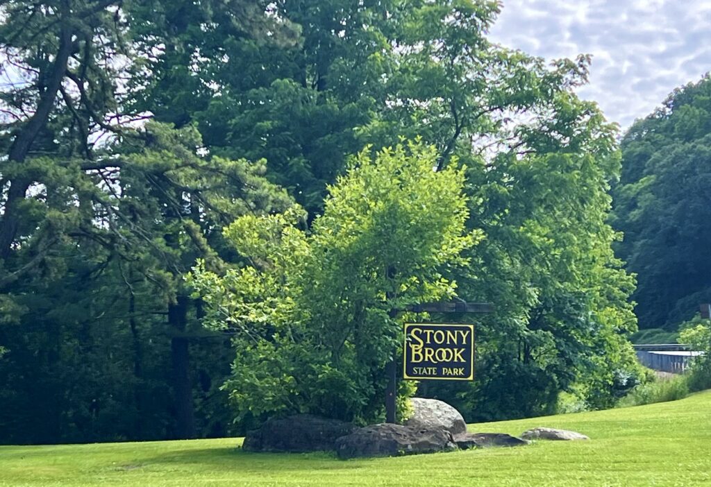 Stony Brook State Park Entrance Sign