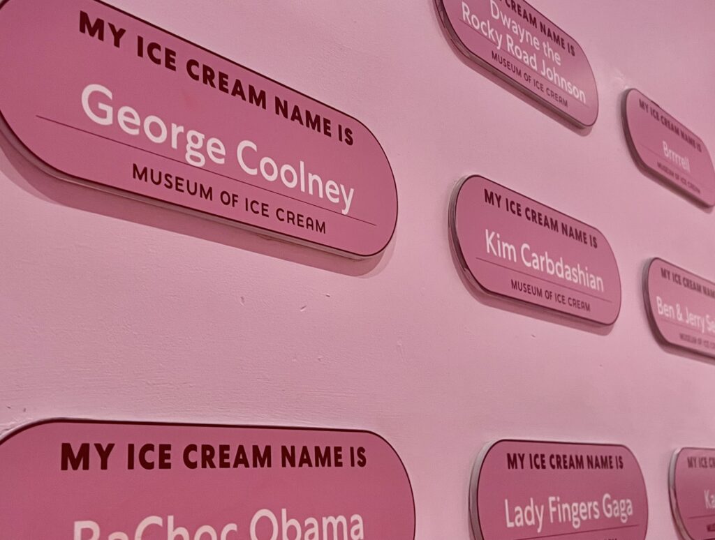 Museum of Ice Cream Names