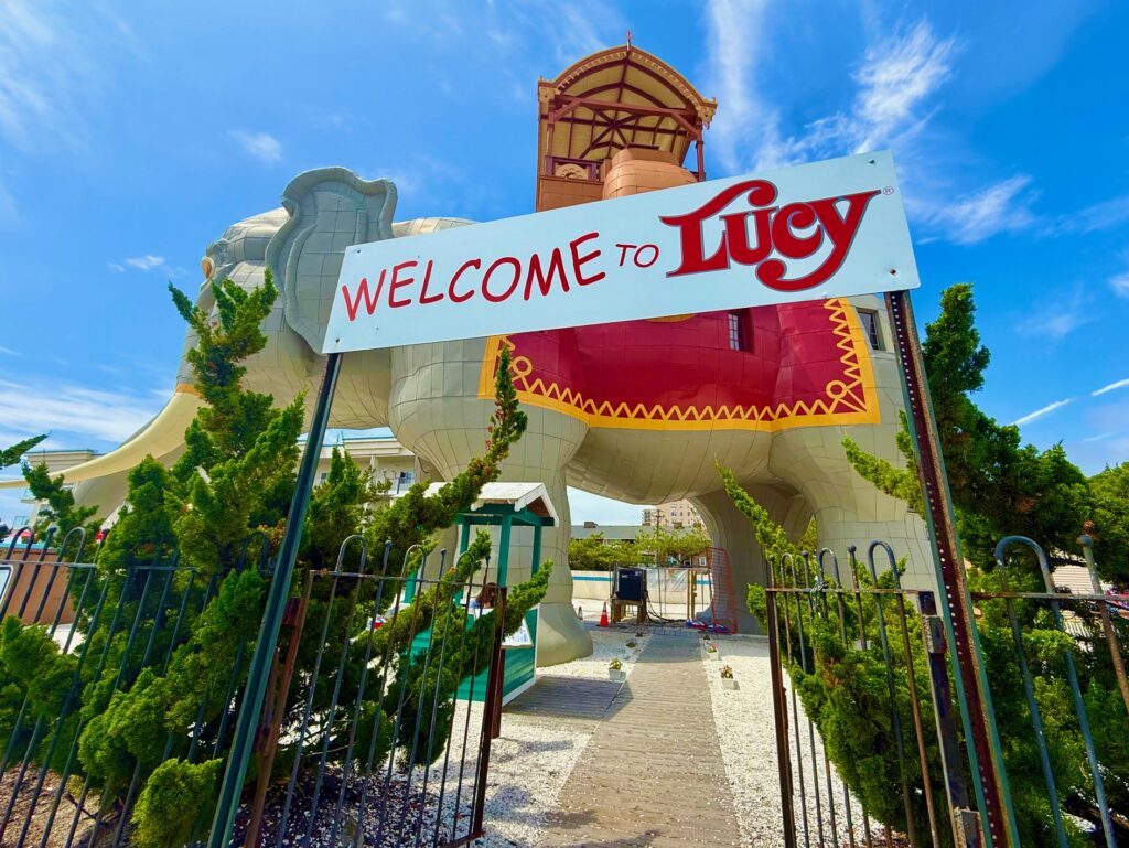 Lucy the Elephant Sign